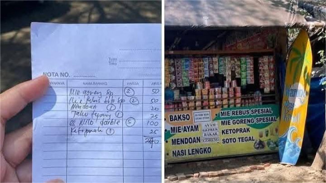 Viral Pengunjung Pantai Tegal Jajan Mie Goreng Digetok hingga Rp270 Ribu
